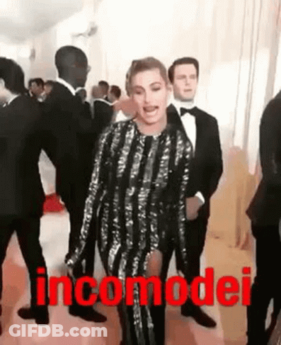 Woman In Sequined Dress Dancing At Party GIF