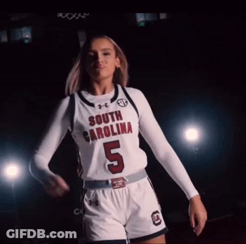 Woman In South Carolina Jersey Dancing GIF