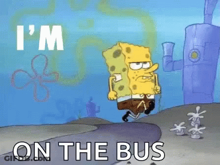 Woman In SpongeBob Shirt And Tie In Front Of SpongeBob House GIF