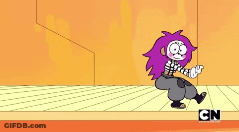 Woman In Striped Shirt And Red Scarf Making Funny Face GIF