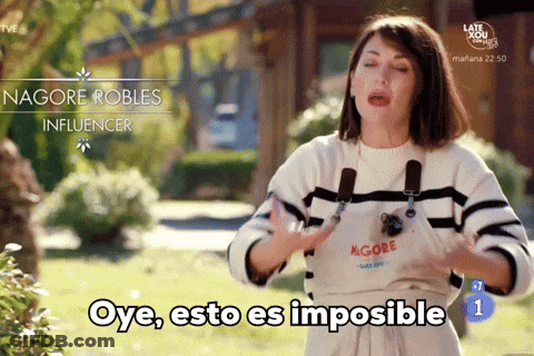 Woman In Striped Sweater Oye Esto Es Imposible GIF