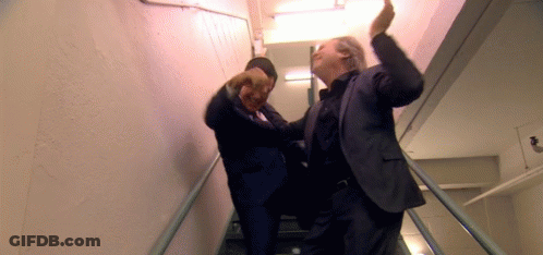 Woman In Suit Saying Yeah At BET Logo GIF