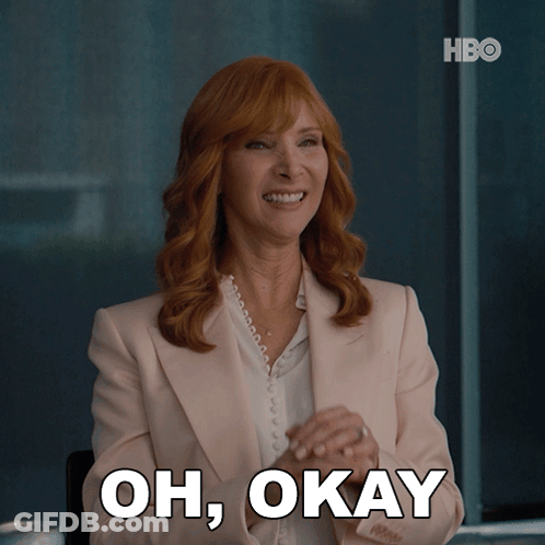 Woman In Suit Says Oh Okay HBO GIF