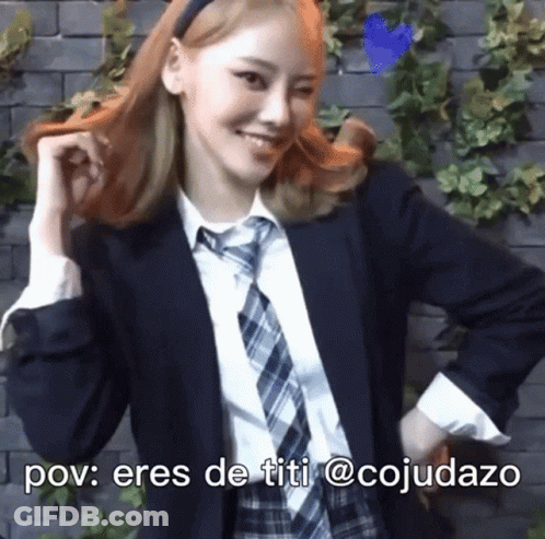 Woman In Suit Smiling Pov Eres De Titi @Cojudazo GIF