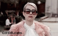 Woman In Sunglasses And Fur Coat GIF