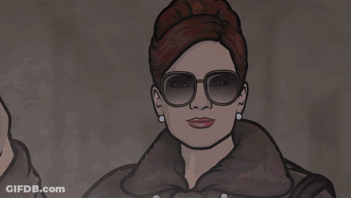 Woman In Sunglasses And Fur Coat Holding Cell Phone GIF