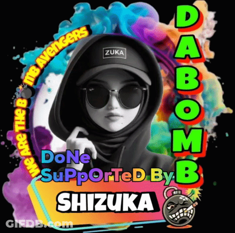 Woman In Sunglasses And Hoodie With Name Shizuka GIF