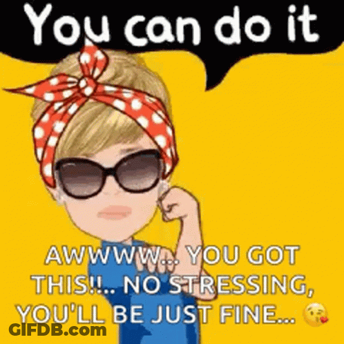 Woman In Sunglasses And Polka Dot Headband Holding Fist Up GIF