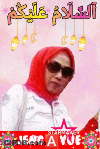Woman In Sunglasses And Red Scarf Starmaker Jeng GIF