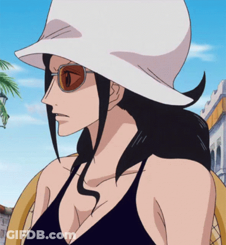 Woman In Sunglasses And White Hat Looking To Side GIF