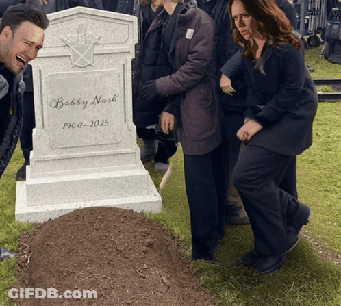 Woman In Sunglasses At Grave GIF