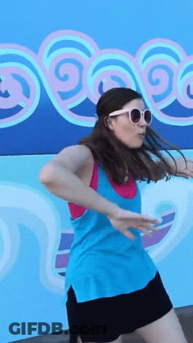 Woman In Sunglasses Dancing GIF