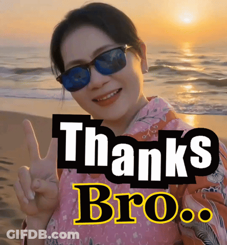 Woman In Sunglasses Giving Peace Sign Thanks Bro GIF