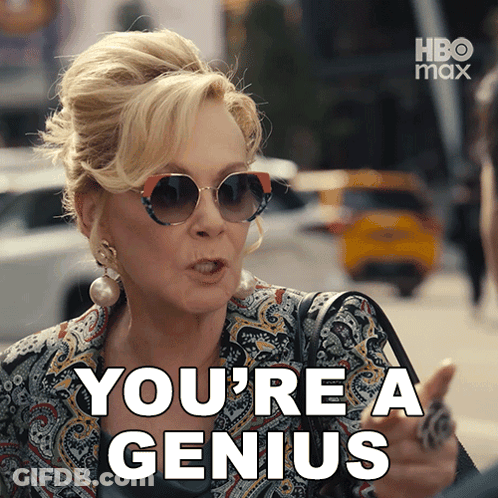 Woman In Sunglasses Pointing You're A Genius GIF