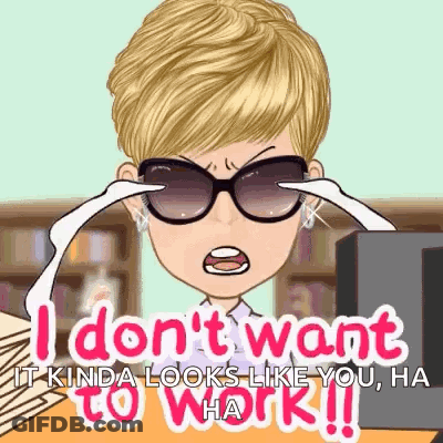 Woman In Sunglasses Saying I Don't Want It GIF