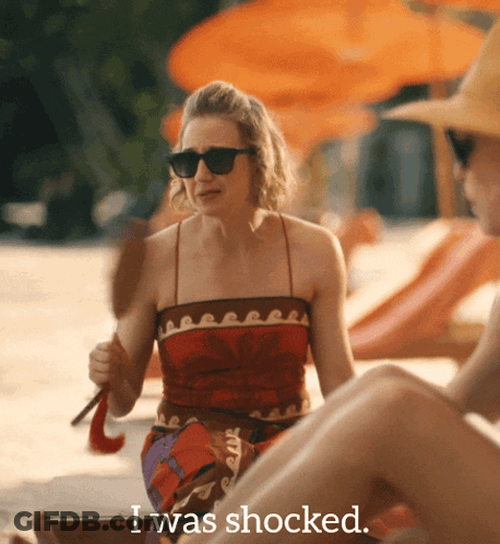 Woman In Sunglasses Saying I Was Shocked GIF
