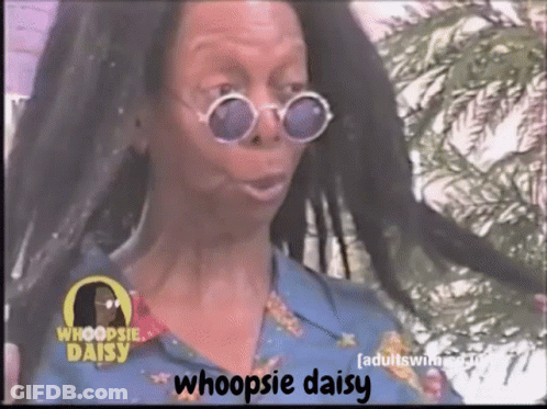 Woman In Sunglasses Saying Whoopie Daisy GIF