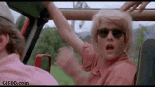 Woman In Sunglasses Sitting In Car With Man GIF