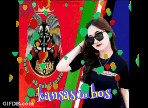 Woman In Sunglasses Surrounded By Balloons Kansas Bu Bos GIF