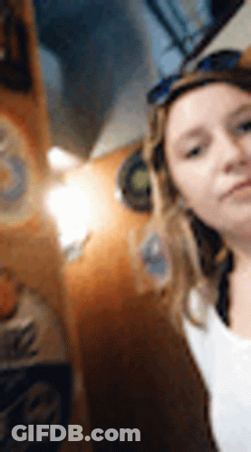 Woman In Sunglasses Taking Selfie GIF