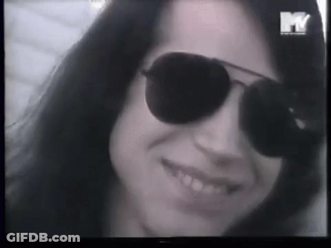 Woman In Sunglasses With MTV Logo GIF