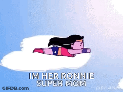 Woman In Superhero Costume Flying GIF