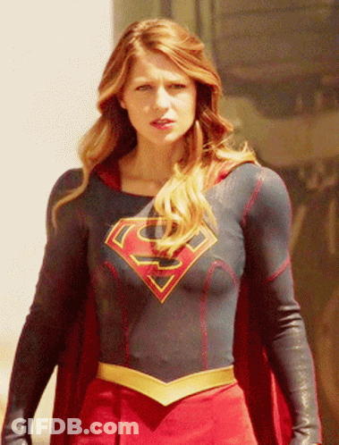 Woman In Superman Costume With S GIF