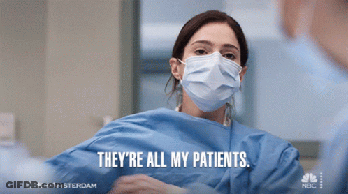 Woman In Surgical Gown Saying They Are All My Patients GIF