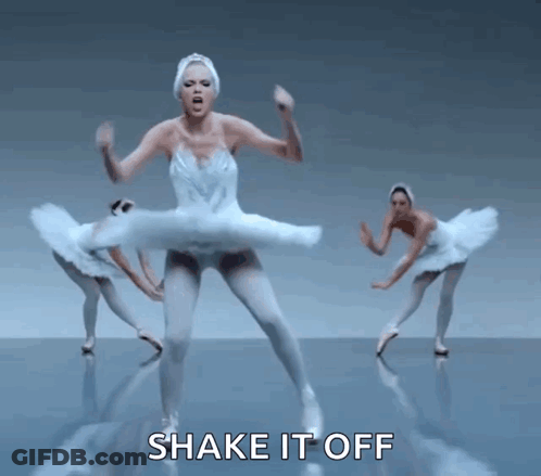 Woman In Swan Dress Dancing Shake It Off GIF