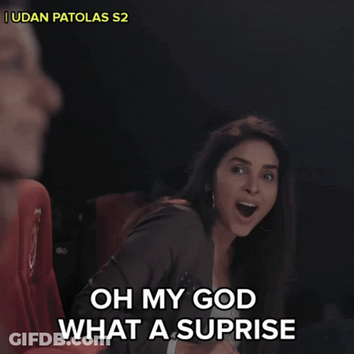 Woman In Theater Says Oh My God What A Surprise GIF