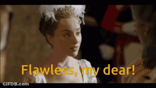 Woman In Tiara And White Dress Says Flawless My Dear GIF