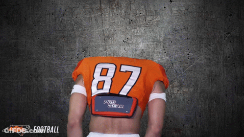 Woman In Toledo Volleyball Jersey By Sign GIF