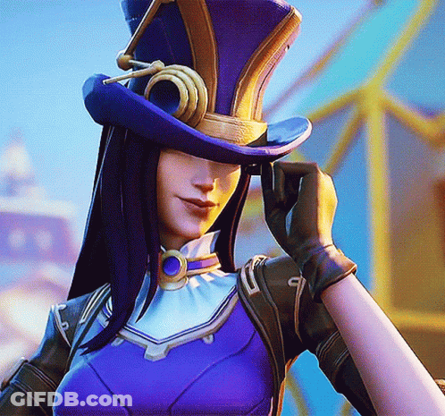 Woman In Top Hat And Gloves GIF