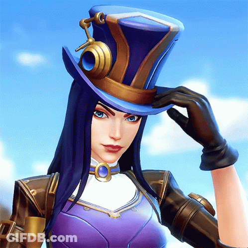 Woman In Top Hat And Gloves Looking At Camera GIF
