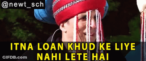 Woman In Turban Itna Loan Khud Ke Liye Nahi Lete Hai GIF