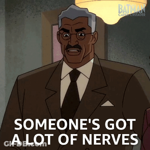 Woman In Turtleneck Saying The Nerve GIF