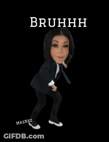 Woman In Tuxedo Dancing Saying Bruhhh GIF