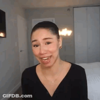 Woman In UCLA T-Shirt Crying GIF