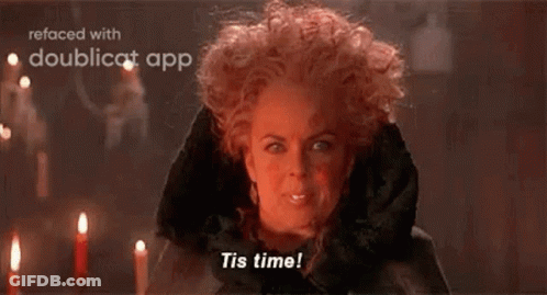 Woman In Vampire Costume Screaming Tis Time GIF