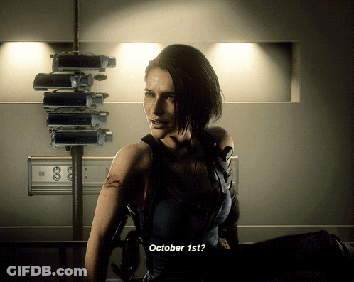 Woman In Video Game Asking October 1St GIF