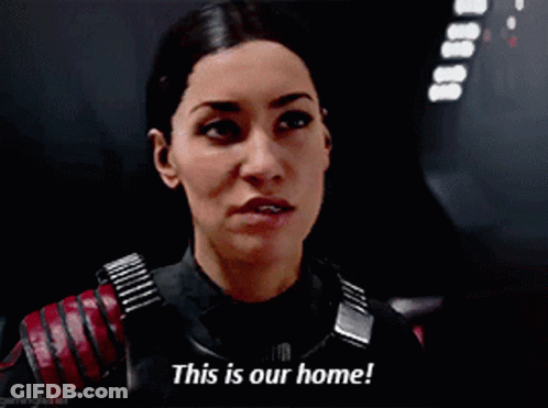 Woman In Video Game Saying This Is Our Home GIF