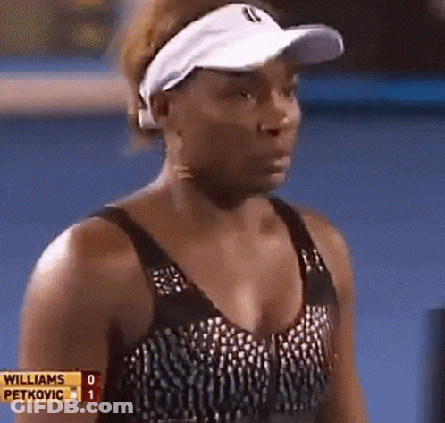 Woman In Visor And Tank Top GIF