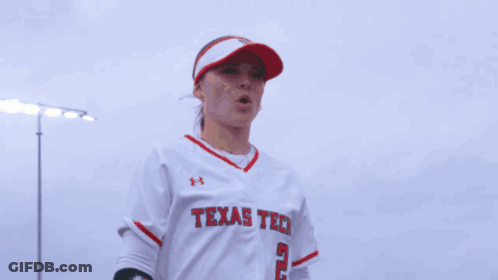 Woman In Visor With Letter T GIF