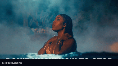 Woman In Water Don T Know How To Stop GIF