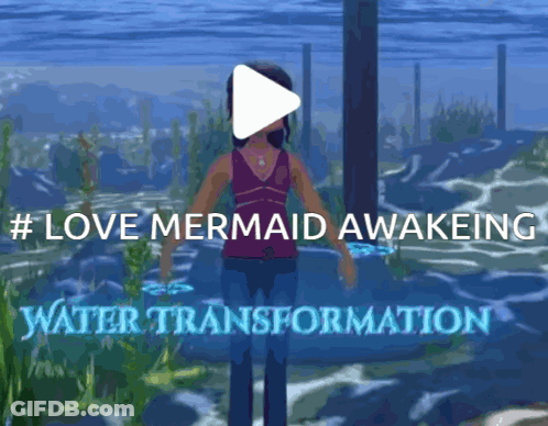 Woman In Water Love Mermaid Awakening Transformation GIF