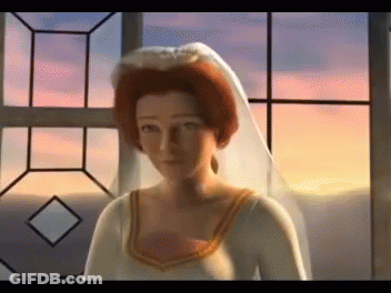 Woman In Wedding Dress At Sunset Window GIF