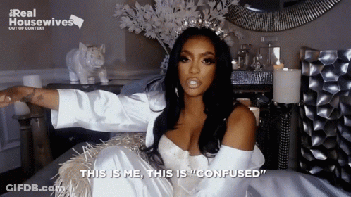 Woman In Wedding Dress This Is Me Confused GIF