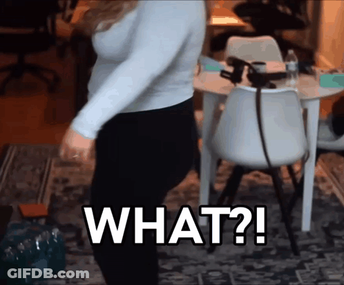 Woman In White And Black Saying What? GIF