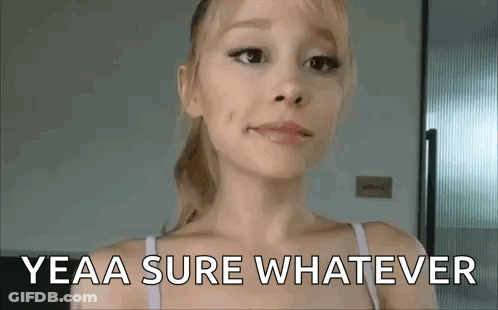 Woman In White Bra Saying Yeaa Sure Whatever GIF