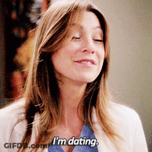 Woman In White Coat Says I'm Dating GIF